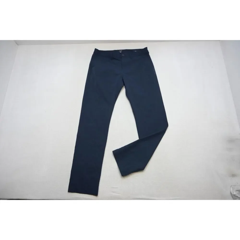 J Crew Flex Slim Tapered Golf Pants Performance Blue Wicking Mens‎ Sz 32 x 32